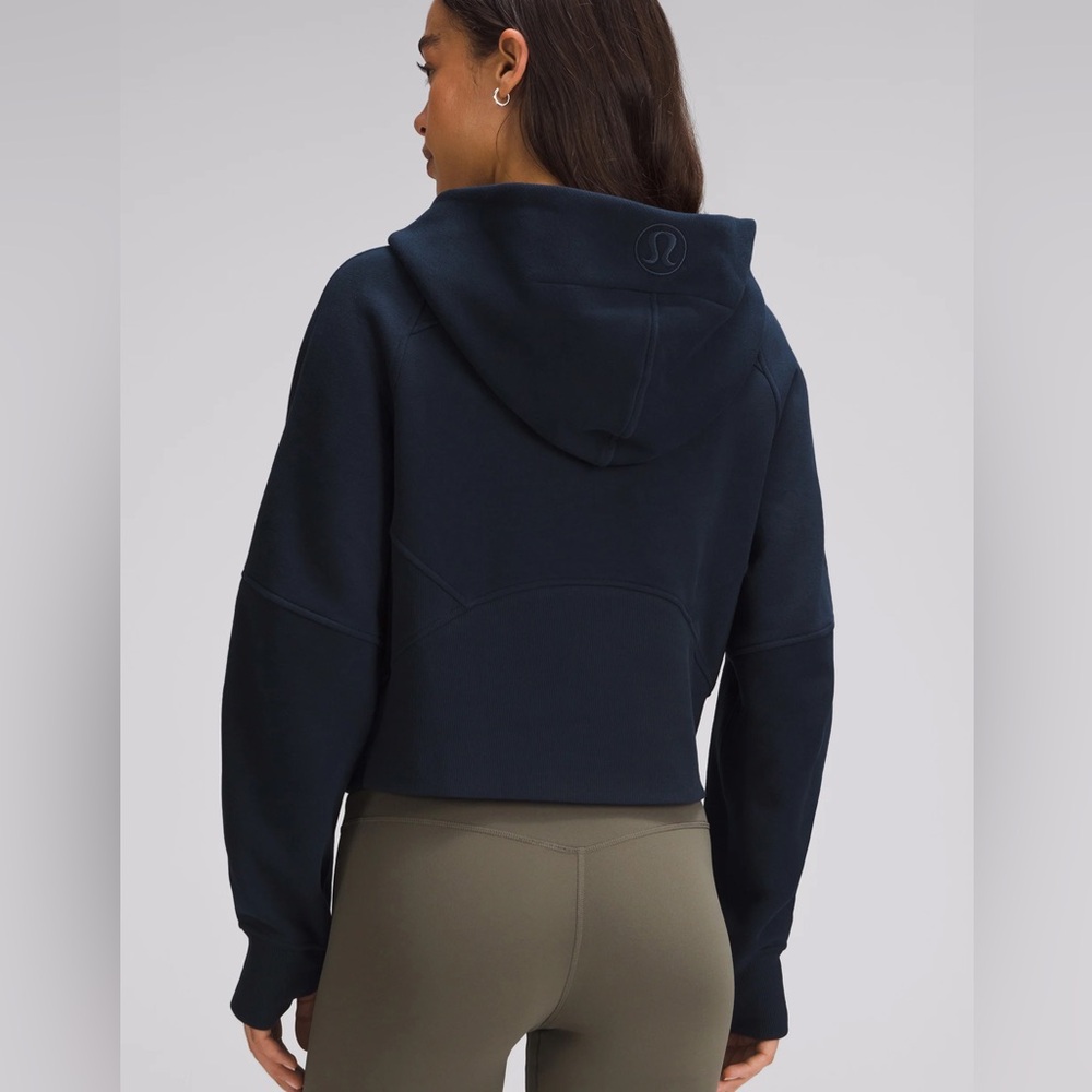 Scuba Oversized Half-Zip Hoodie in True Navy
